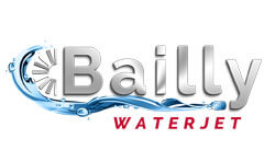 Logo Bailly Waterjet, spécialiste de la découpe au jet d'eau haute précision