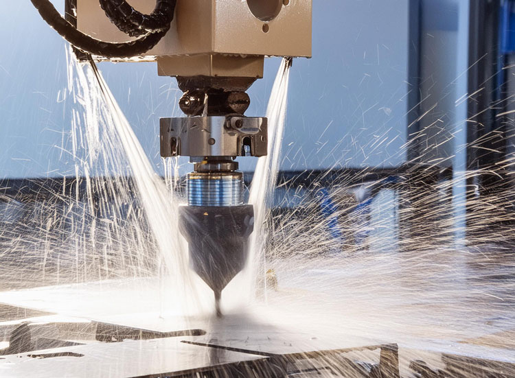 Technologie de découpe jet d'eau Bailly Waterjet